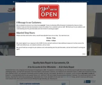 AAAutorepairshop.com(Affordable Auto Glass Repair in Sacramento) Screenshot