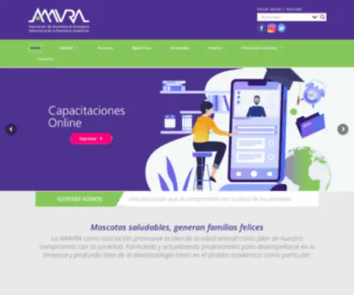 AAAvra.com.ar(Asociación de Anestesia & Analgesia Veterinaria de la República Argentina) Screenshot