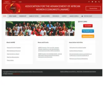 AAAwe.org(ASSOCIATION FOR THE ADVANCEMENT OF AFRICAN WOMEN ECONOMISTS (AAAWE)) Screenshot