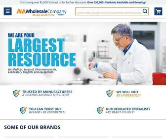 AAAwholesalecompany.com(Medical Supplies) Screenshot