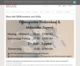AAB-Bilderrahmen.com(Max Aab Bilderrahmen aus Holz) Screenshot