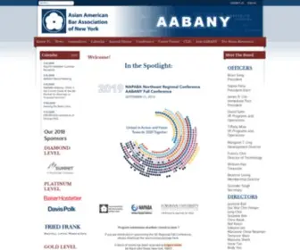 AAbany.org(Asian American Bar Association of New York) Screenshot