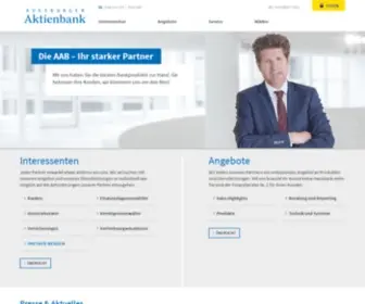 AAB.de(Augsburger Aktienbank) Screenshot