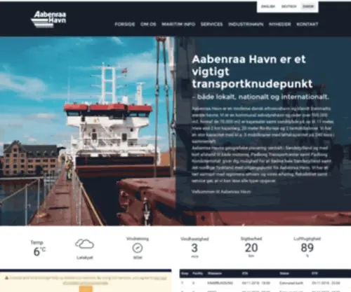 AAbenraaport.dk(Aabenraa Havn) Screenshot