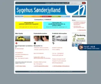 AAbenraasygehus.dk(Forside) Screenshot