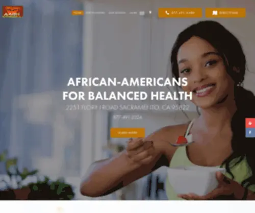 AABH.net(African-Americans for Balanced Health (AABH)) Screenshot