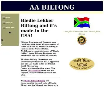 AAbiltong.com(AA Biltong) Screenshot