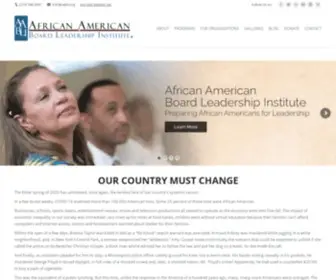 AAbli.org(African American Board Leadership Institute) Screenshot