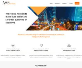 AAbmatica.com(Solutions for Traffic Safety Security and Mobility) Screenshot