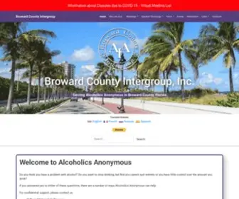 AAbroward.org(Serving Alcoholics Anonymous) Screenshot