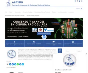 AAbymn.org.ar(Asociación Argentina de Biología y Medicina Nuclear) Screenshot