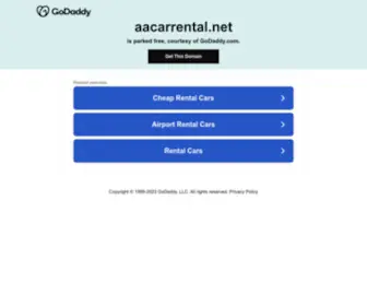 AAcarrental.net(A & A Car Rental Serving Your Community since 1983) Screenshot