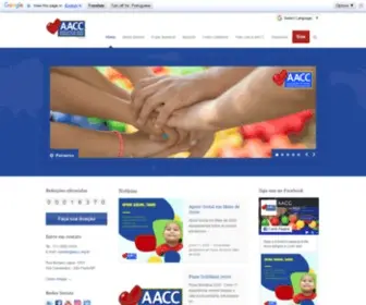 AACC.org.br(Associação de Apoio à Criança com Câncer) Screenshot