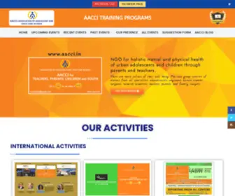 AAccitrainingprograms.com(ASSOCIATION OF ADOLESCENT AND CHILD CARE INDIA) Screenshot