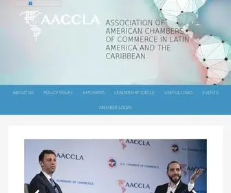 AAccla.org(Association of American Chambers of Commerce in Latin America and the Caribbean) Screenshot
