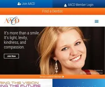 AACD.com(American Academy of Cosmetic Dentistry) Screenshot
