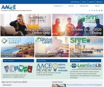 AAce.org(Association for the Advancement of Computing in Education) Screenshot