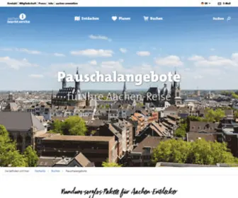 AAchen-Pauschalen.de(Aachen tourist) Screenshot