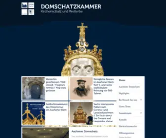 AAchener-Domschatz.de(Die Aachener Domschatzkammer) Screenshot