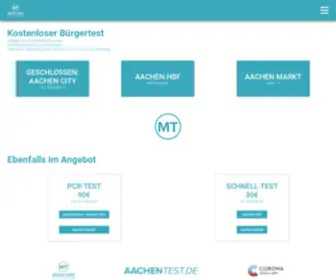 AAchentest.de(Medicare Testzentrum Aachen) Screenshot