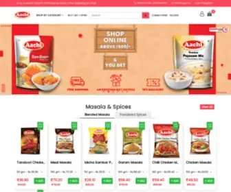 AAchifoods.com(Aachi Foods Online Store) Screenshot