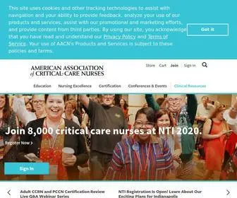 AACN.org(American association of critical care nurses) Screenshot