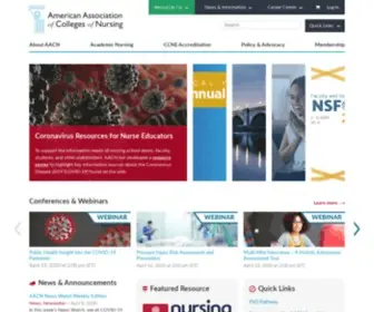 AAcnnursing.org(American Association of Colleges of Nursing) Screenshot