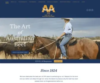 AAco.com.au(Perfecting the Art of Australian Beef) Screenshot
