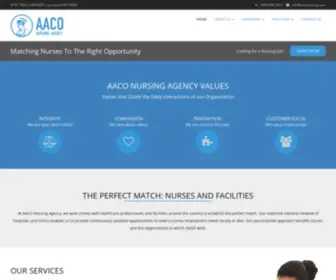 AAconursing.com(Healthcare Staffing Delivered) Screenshot