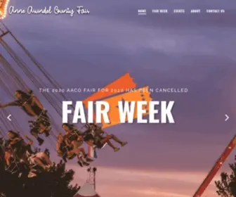 AAcountyfair.org(Anne Arundel County Fair) Screenshot