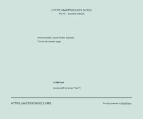 AAcpsschools.org(Extended websites) Screenshot