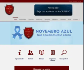 AAcrimesc.org.br(Associação dos Advogados Criminalistas do Estado de Santa Catarina) Screenshot