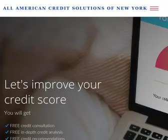 AAcsny.com(ALL AMERICAN CREDIT SOLUTIONS OF NEW YORK) Screenshot