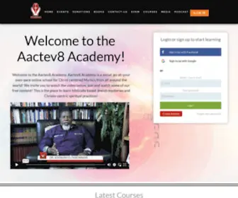 AActev8.com(An online community for AACTEV8 students from around the world) Screenshot