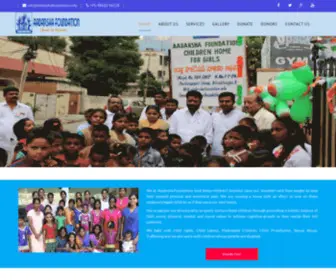 AAdarshafoundation.info(Aadarsha Foundation in Hyderabad) Screenshot