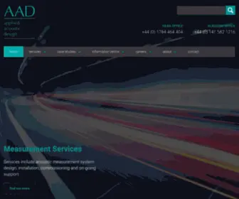 AAD.co.uk(Applied Acoustic Design) Screenshot