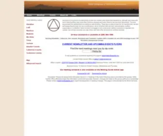 AAdelta.org(Delta Intergroup of Alcoholics Anonymous) Screenshot