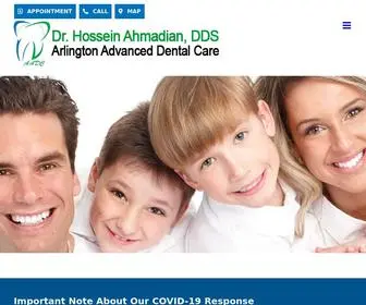 AAdentalcareva.com(Dentist in Arlington VA) Screenshot