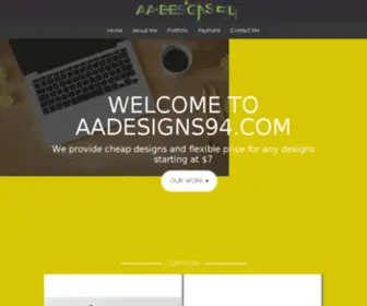 AAdesigns94.com(Graphic Design Service) Screenshot