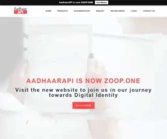 AAdhaarapi.com(Aadhaar API Integration within Minutes) Screenshot