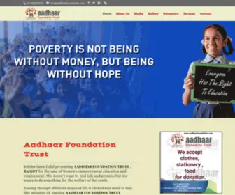 AAdhaarfoundation.com(Aadhaar Foundation) Screenshot
