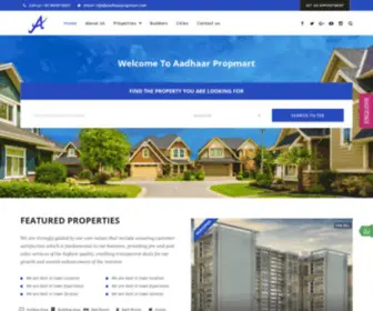 AAdhaarpropmart.com(Deal in real estate complete India's best realty website) Screenshot