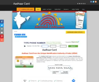 AAdhar-Card.com(Aadhaar Card from the Unique Identification Authority of India (UIDAI)) Screenshot