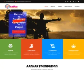 AAdharfoundation.net(Humanity is the Biggest Religion) Screenshot