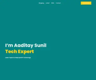 AAditaysunil.com(Tech Expert) Screenshot