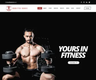 AAdityabarve.com(Fitness Consultant) Screenshot