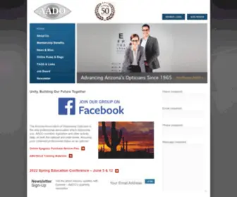 AAdo.info(The Arizona Association of Dispensing Opticians) Screenshot