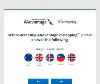 AAdvantageeshopping.com(European Economic Area) Screenshot