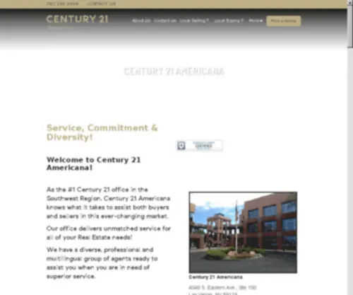 AAdvantagegold.com(Century 21 Aadvantage Gold and Century 21 Express Las Vegas including Henderson) Screenshot