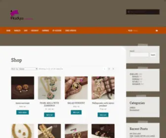 AAdyaeStore.com(Aadya Collections) Screenshot